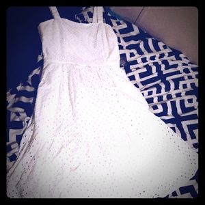 Vince Camuto Eyelet Sleeveless Sun Dress Ivy NWT